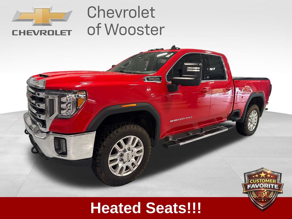 Cardinal Red 2022 GMC Sierra 2500HD Pickup Truck Four-Wheel Drive 6-Speed Automatic