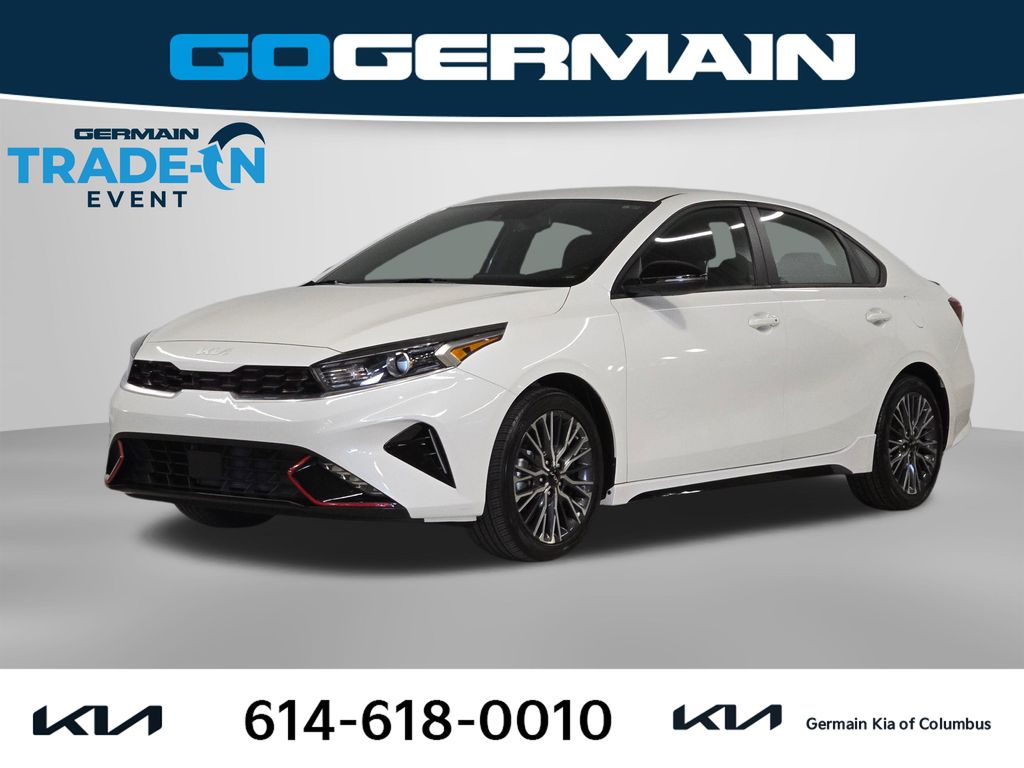 Snow White Pearl 2023 Kia Forte GT-Line FWD Sedan Front-Wheel Drive Continuously Variable Transmission