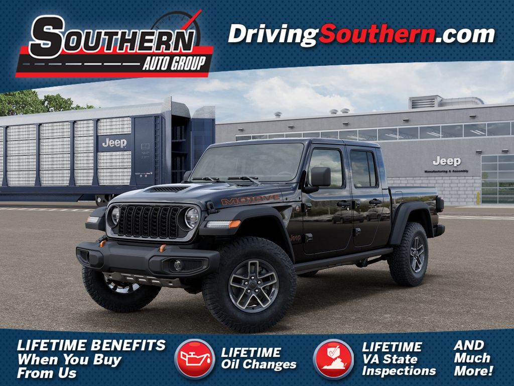 Black Clearcoat 2026 Jeep Gladiator Mojave Crew Cab 4WD Pickup Truck Four-Wheel Drive 8-Speed Automatic