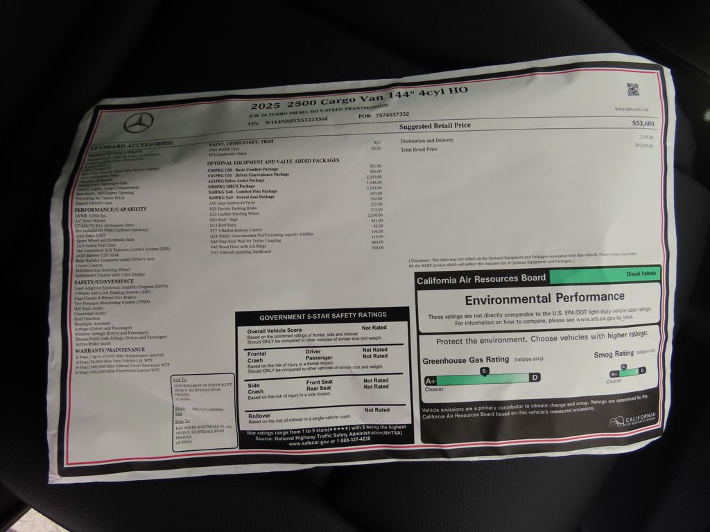 2025 Mercedes-Benz Sprinter 2500 9
