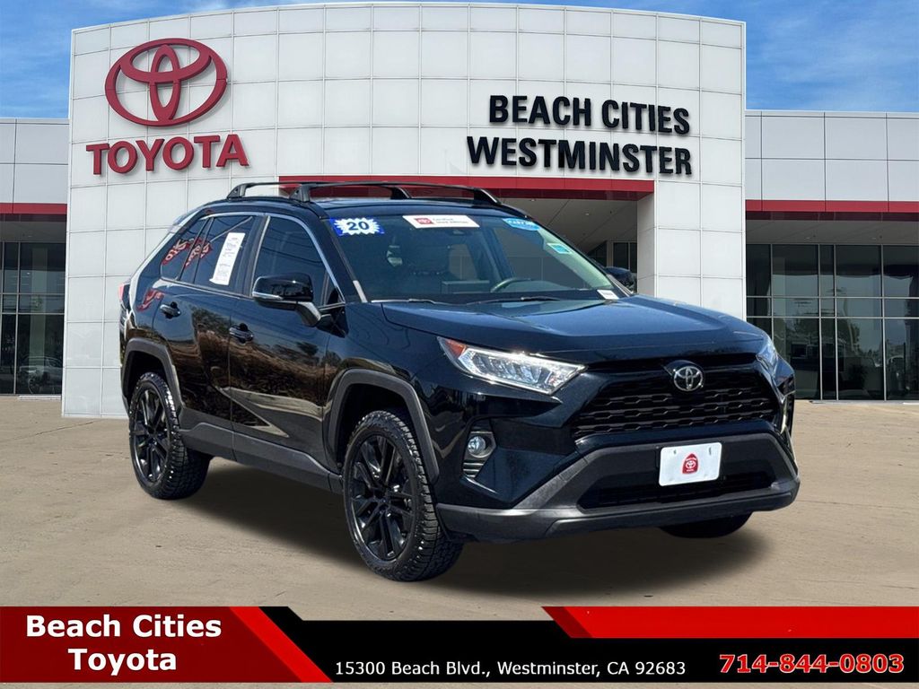 Midnight Black Metallic 2020 Toyota RAV4 SUV / Crossover All-Wheel Drive 8-Speed Automatic