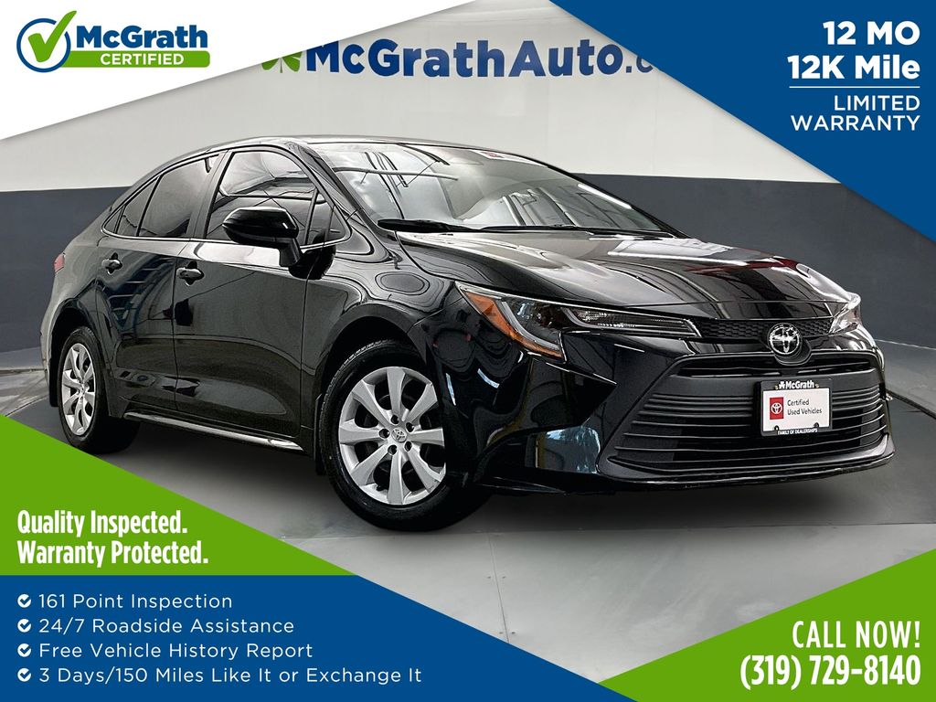 Midnight Black Metallic 2024 Toyota Corolla Sedan Front-Wheel Drive Continuously Variable Transmission
