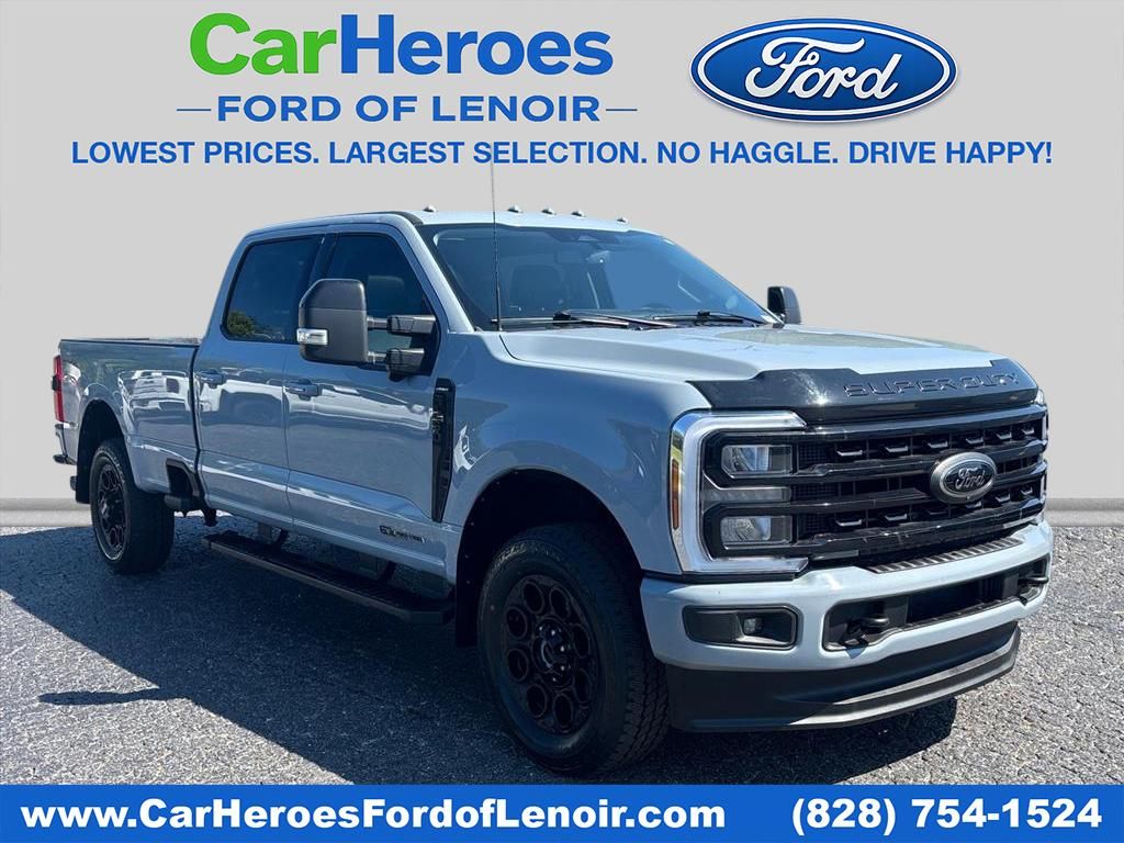 Glacier Gray Metallic Tri-Coat 2024 Ford F-250 Super Duty Pickup Truck Four-Wheel Drive Automatic