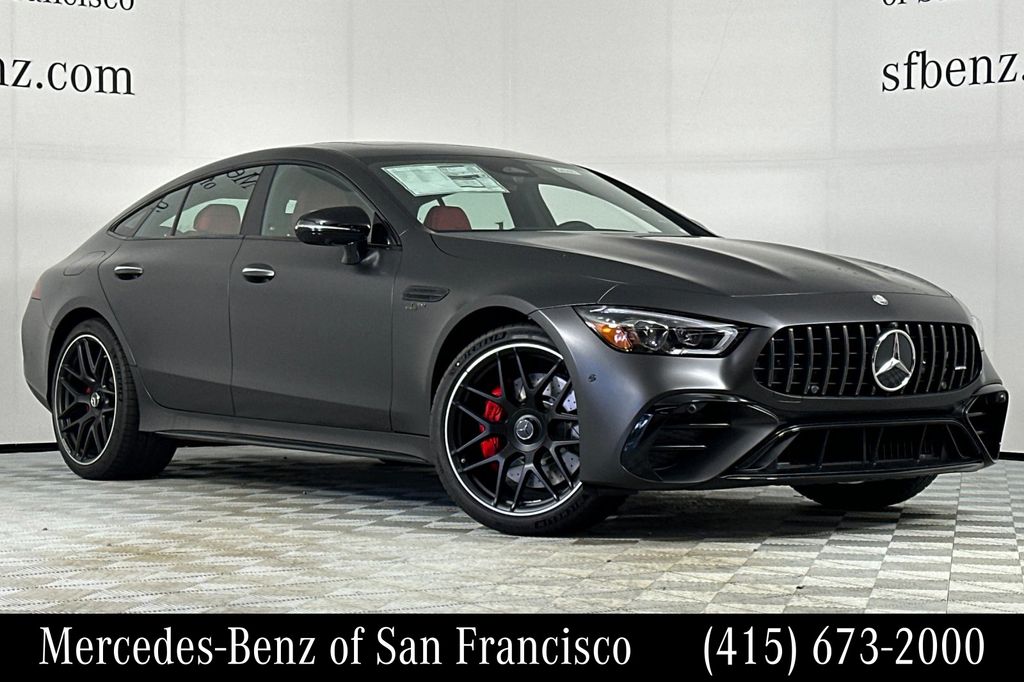 Gray (MANUFAKTUR Graphite Grey Magno) 2026 Mercedes-Benz AMG GT Coupe All-Wheel Drive 9-Speed Automatic