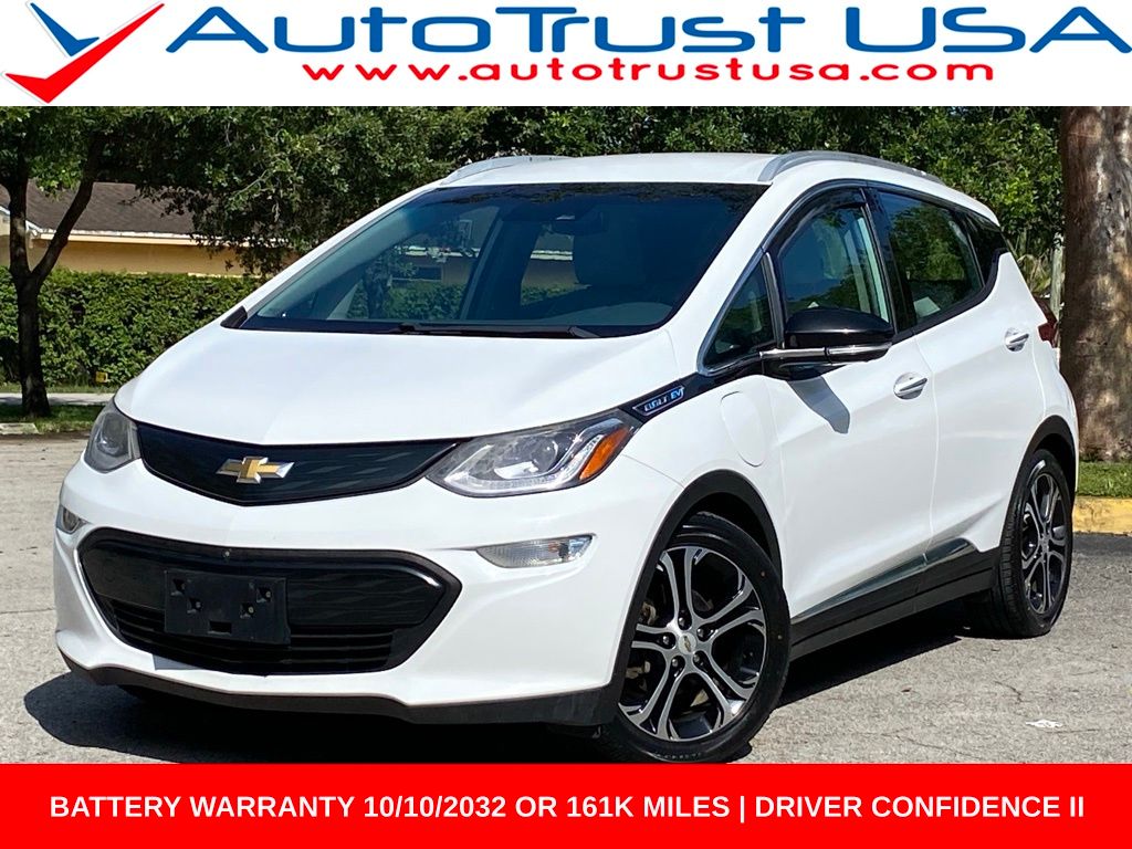 Summit White 2018 Chevrolet Bolt EV Hatchback Front-Wheel Drive 1-Speed Automatic