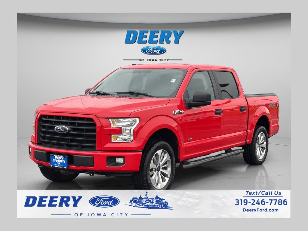 Race Red 2017 Ford F-150 Pickup Truck Four-Wheel Drive 6-Speed Automatic