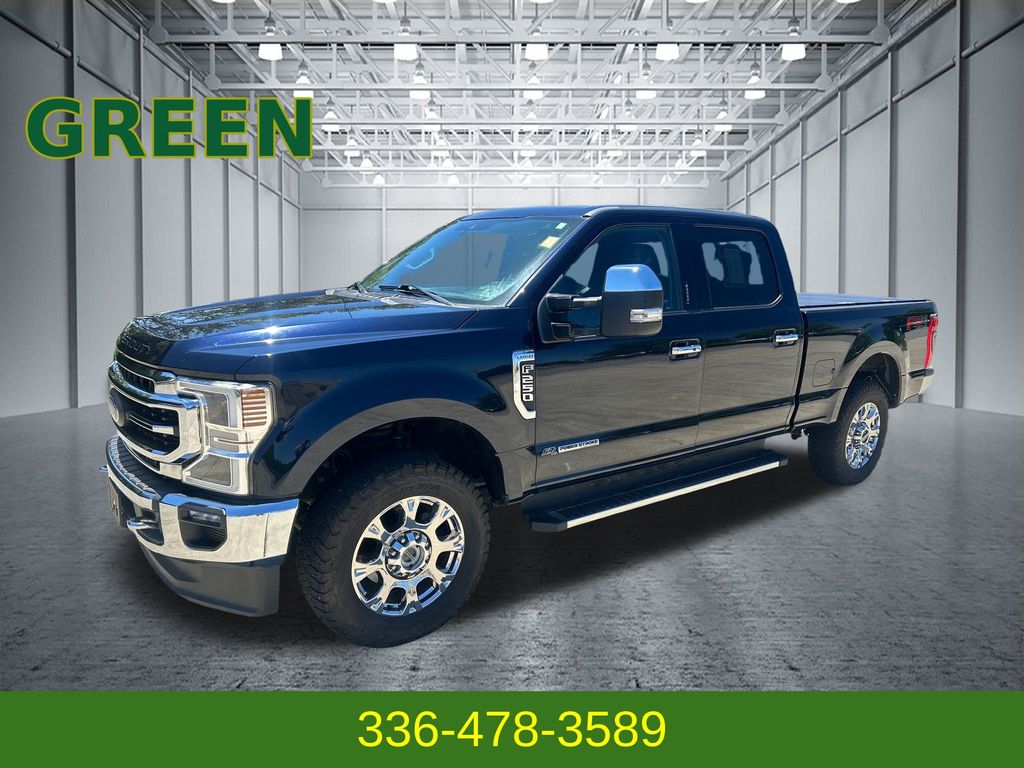 Blue Metallic 2021 Ford F-250 Super Duty Pickup Truck Four-Wheel Drive Automatic