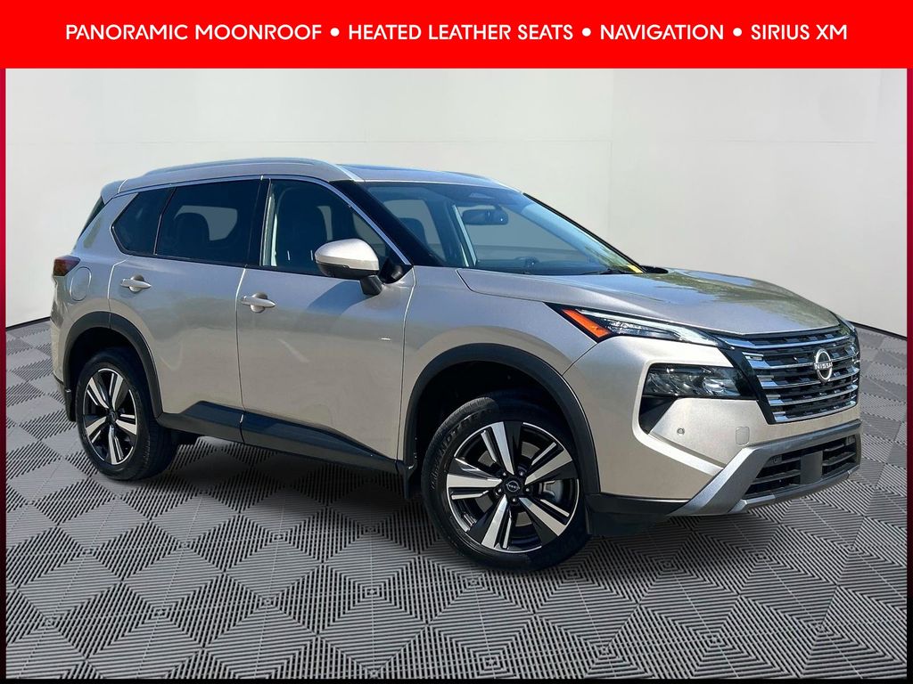 Champagne Silver Metallic 2025 Nissan Rogue SL AWD SUV / Crossover All-Wheel Drive Continuously Variable Transmission