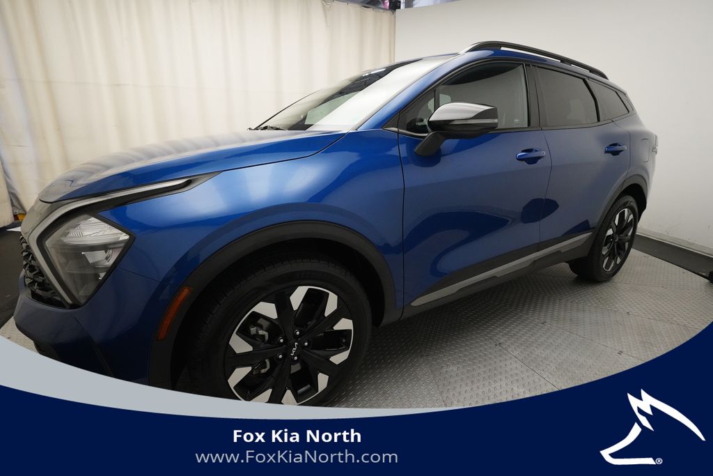 Sapphire Blue 2023 Kia Sportage SUV / Crossover All-Wheel Drive 8-Speed Automatic