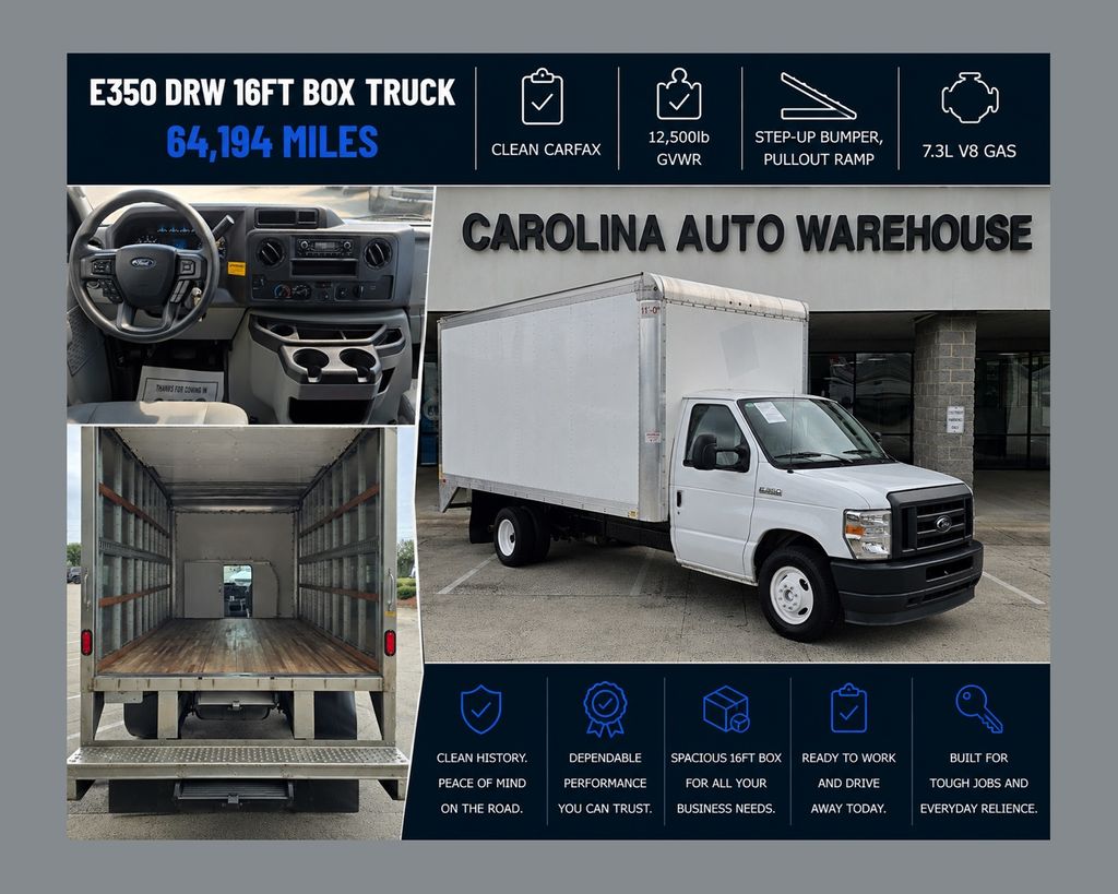 Oxford White 2023 Ford E-Series Chassis Pickup Truck Rear-Wheel Drive 6-Speed Automatic Overdrive