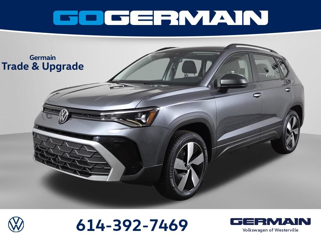 Platinum Gray Metallic 2025 Volkswagen Taos S 4Motion SUV / Crossover All-Wheel Drive 8-Speed Automatic