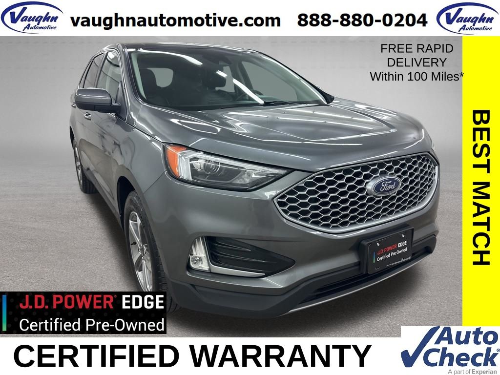 Carbonized Gray Metallic 2023 Ford Edge SUV / Crossover All-Wheel Drive 8-Speed Automatic