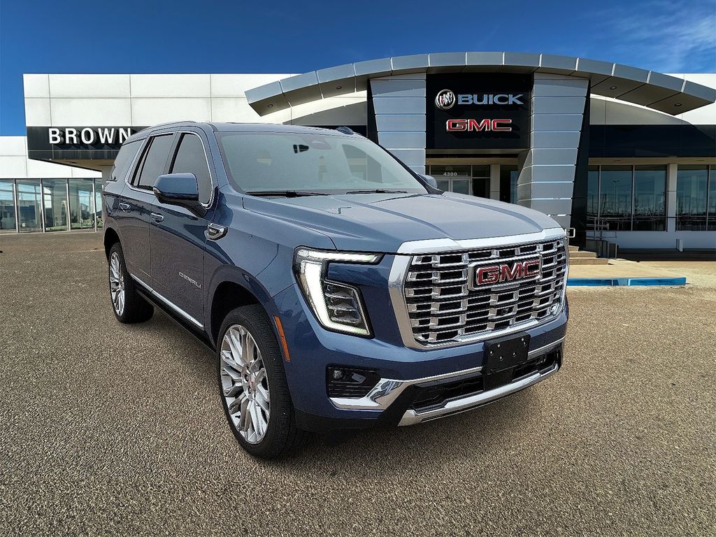 Downpour Metallic 2025 GMC Yukon Denali 4WD SUV / Crossover Four-Wheel Drive