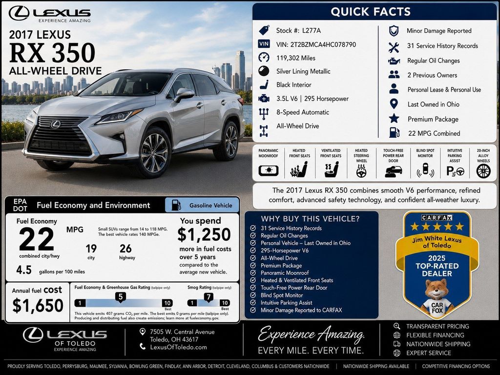 2017 Lexus RX 350 AWD