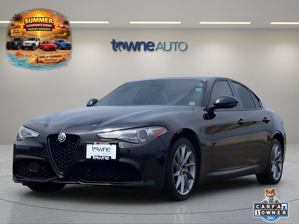 Vulcano Black Metallic 2022 Alfa Romeo Giulia Sedan All-Wheel Drive 8-Speed Automatic