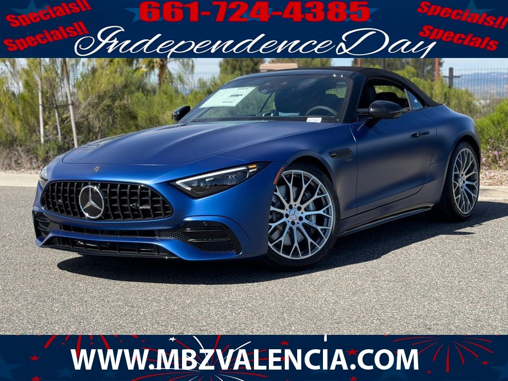 Blue 2026 Mercedes-Benz SL-Class Convertible Rear-Wheel Drive 9-Speed Automatic