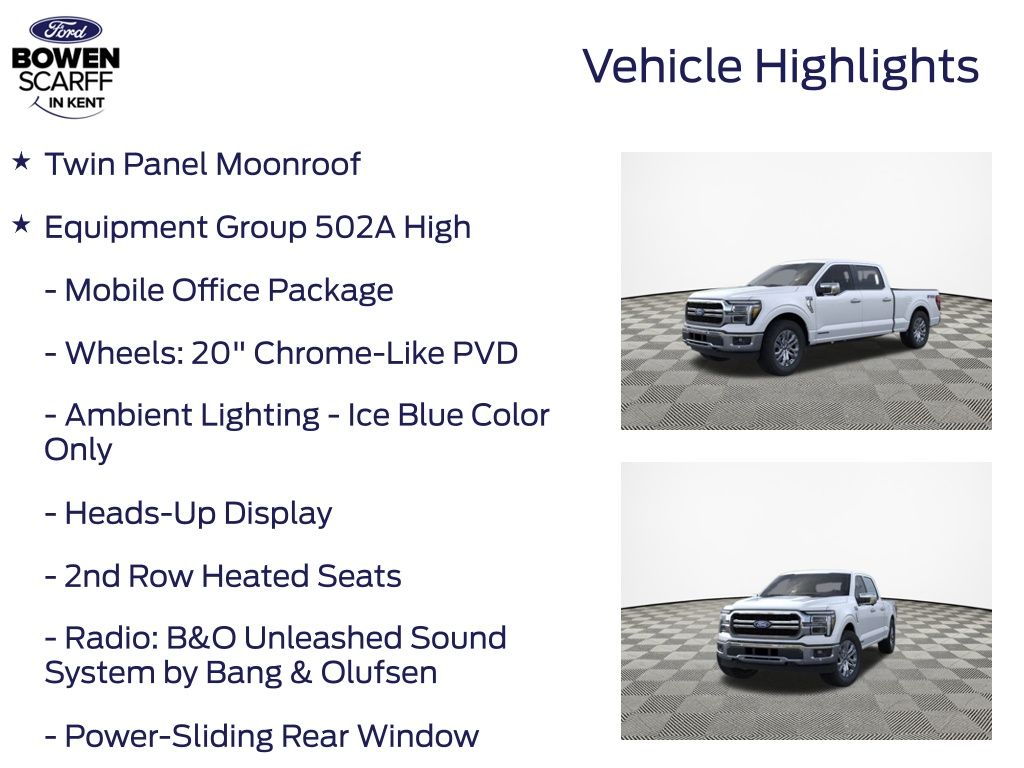 New 2025 Ford F-150 SuperCrew 6.5' Box Lariat