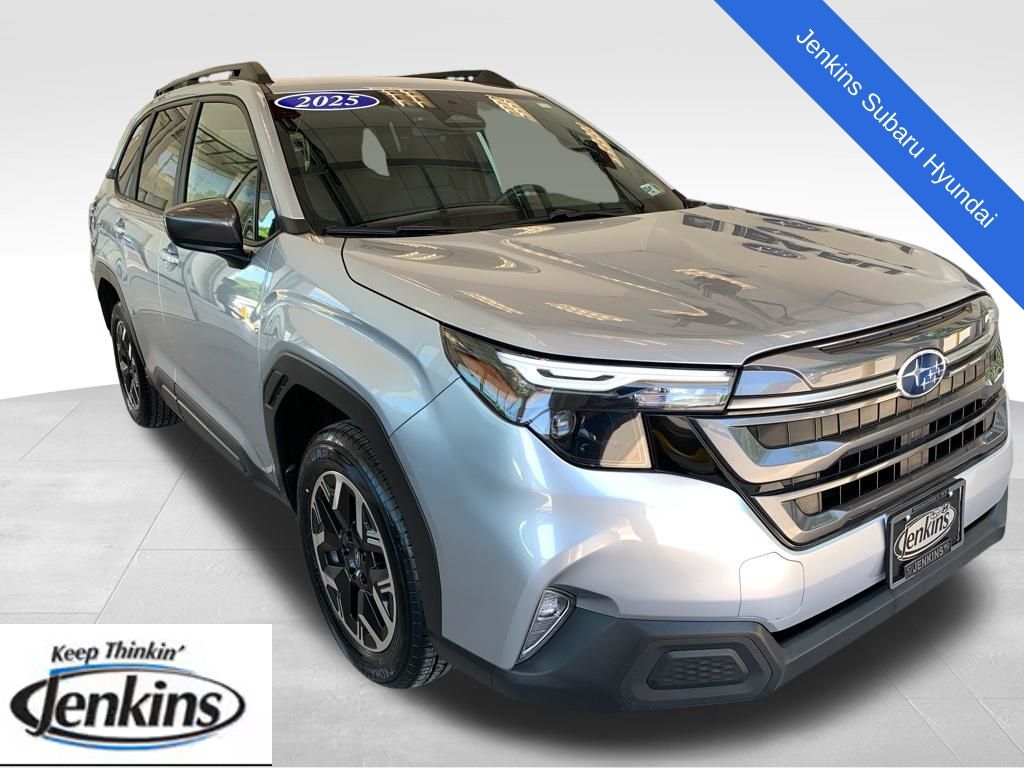 Ice Silver Metallic 2025 Subaru Forester SUV / Crossover All-Wheel Drive Continuously Variable Transmission