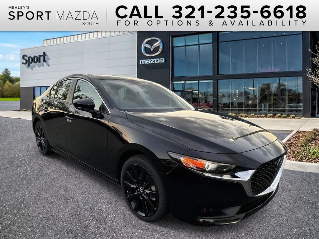 Jet Black Mica 2026 Mazda MAZDA3 Sedan Front-Wheel Drive 6-Speed Automatic