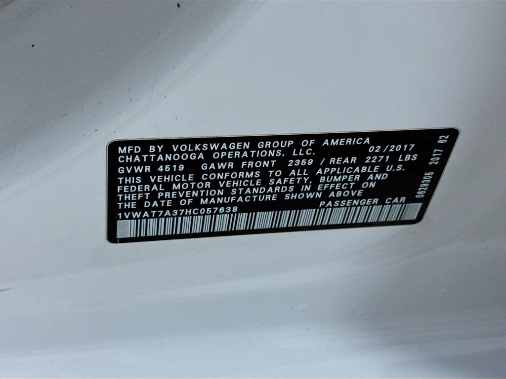 Used Car 2017 Volkswagen Passat  1.8t S For Sale Under $10,000 In Austin, Texas