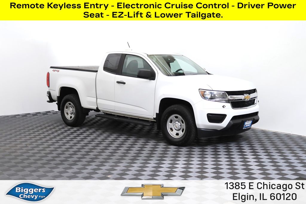 Summit White 2019 Chevrolet Colorado Pickup Truck Four-Wheel Drive 6-Speed Automatic