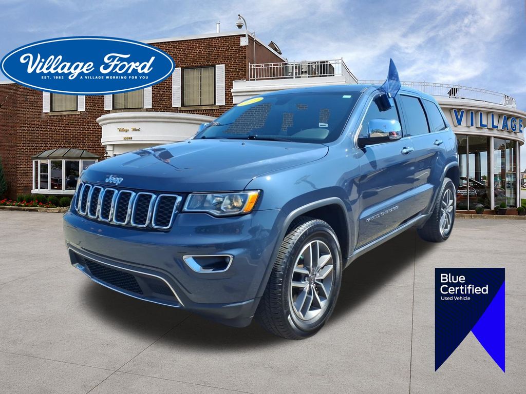 Pacific Blue Clearcoat 2021 Jeep Grand Cherokee SUV / Crossover Four-Wheel Drive 8-Speed Automatic