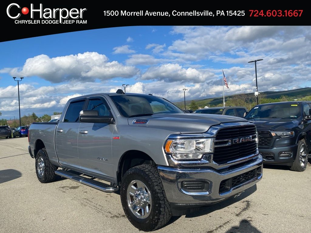 Billet Silver Metallic Clearcoat 2021 RAM 2500 Big Horn Crew Cab 4WD Pickup Truck Four-Wheel Drive 8-Speed Automatic