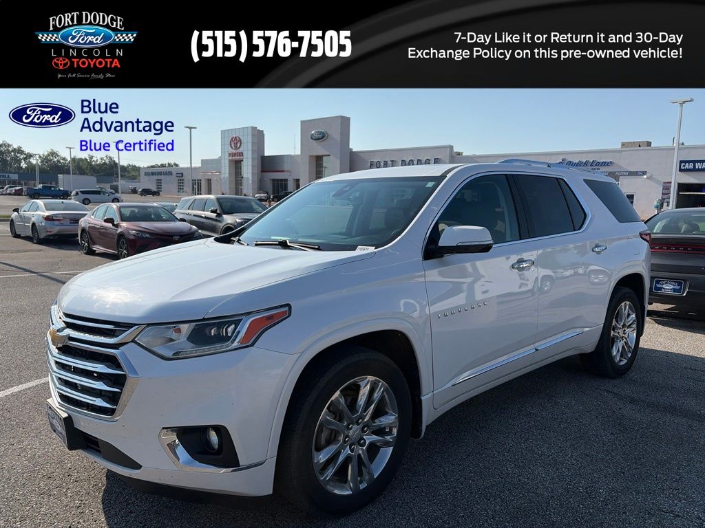 White (Iridescent Pearl Tricoat) 2018 Chevrolet Traverse SUV / Crossover Four-Wheel Drive 9-Speed Automatic