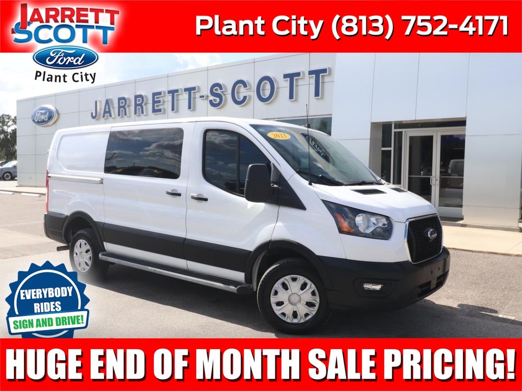 Oxford White 2023 Ford Transit Cargo Van Rear-Wheel Drive