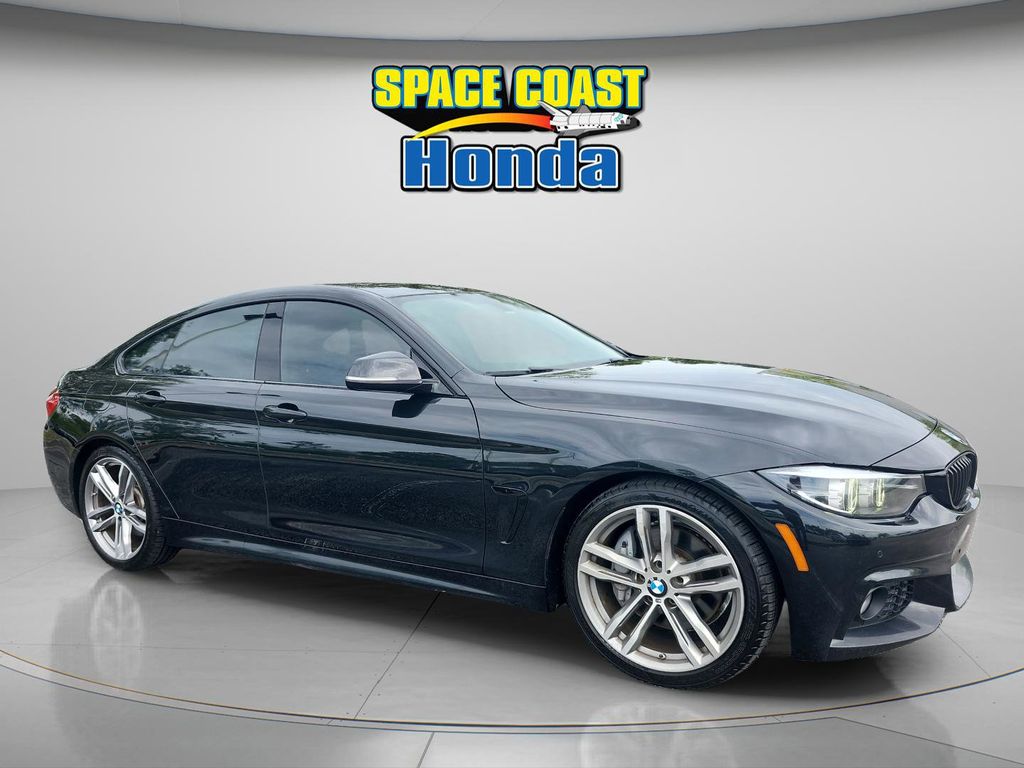 Black Sapphire Metallic 2018 BMW 4 Series 430i Gran Coupe RWD Sedan Rear-Wheel Drive 8-Speed Automatic