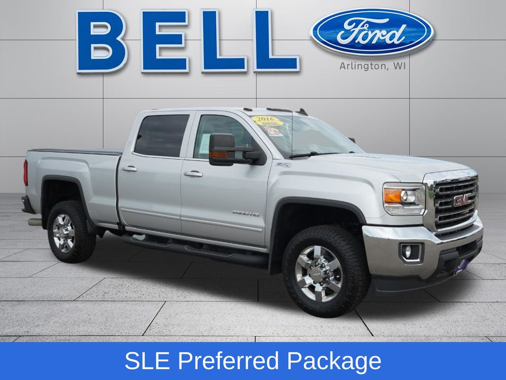 Quicksilver Metallic 2016 GMC Sierra 2500HD Pickup Truck Four-Wheel Drive 6-Speed Automatic