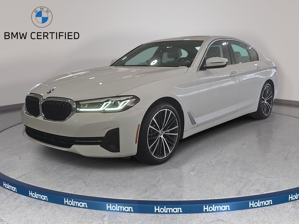 Mineral White Metallic 2023 BMW 5 Series Sedan Rear-Wheel Drive 8-Speed Automatic