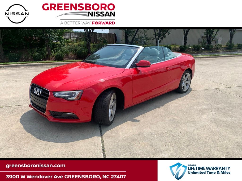 Brilliant Red/Black Roof 2014 Audi A5 Convertible All-Wheel Drive 8-Speed Automatic
