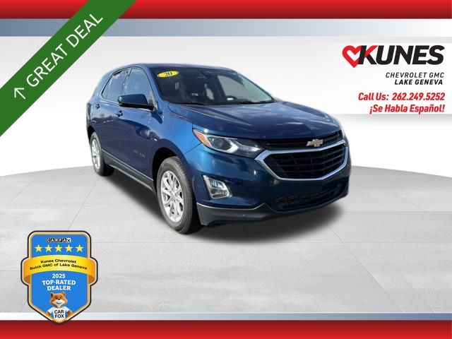 Pacific Blue Metallic 2020 Chevrolet Equinox 1.5T LT FWD SUV / Crossover Front-Wheel Drive 6-Speed Automatic Overdrive