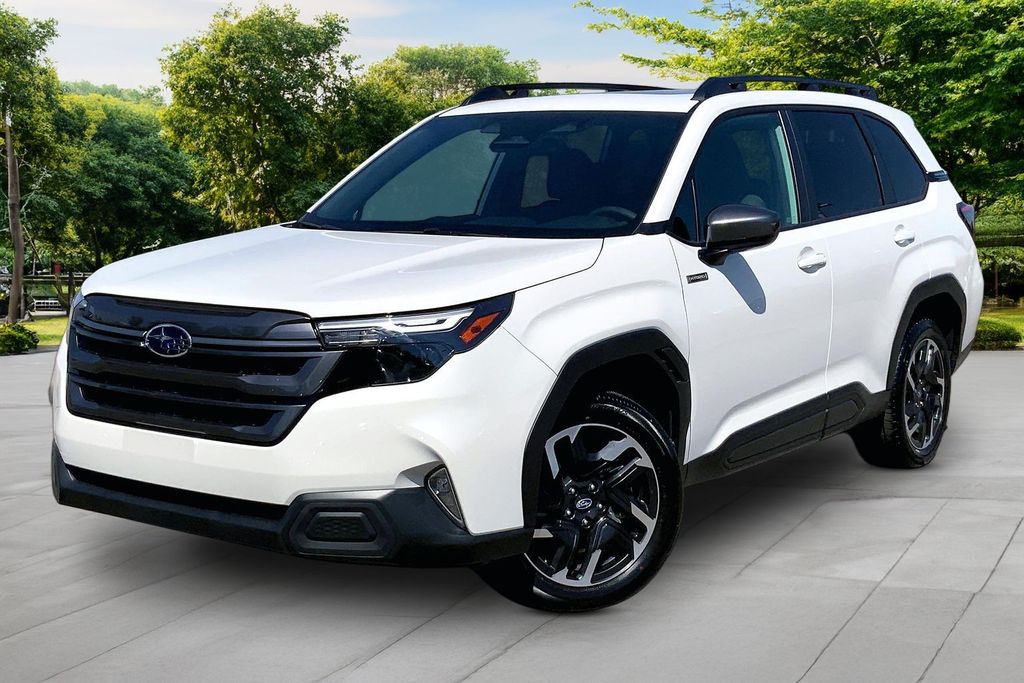 Crystal White Pearl 2026 Subaru Forester Hybrid SUV / Crossover All-Wheel Drive Continuously Variable Transmission