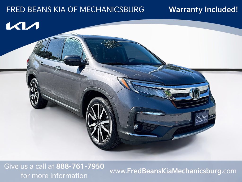 Gray (Modern Steel Metallic) 2021 Honda Pilot Touring AWD with Rear Captains Chairs SUV / Crossover All-Wheel Drive 9-Speed Automatic