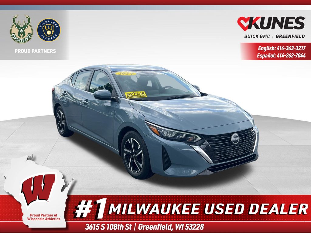 Gray Metallic 2024 Nissan Sentra Sedan Front-Wheel Drive Continuously Variable Transmission