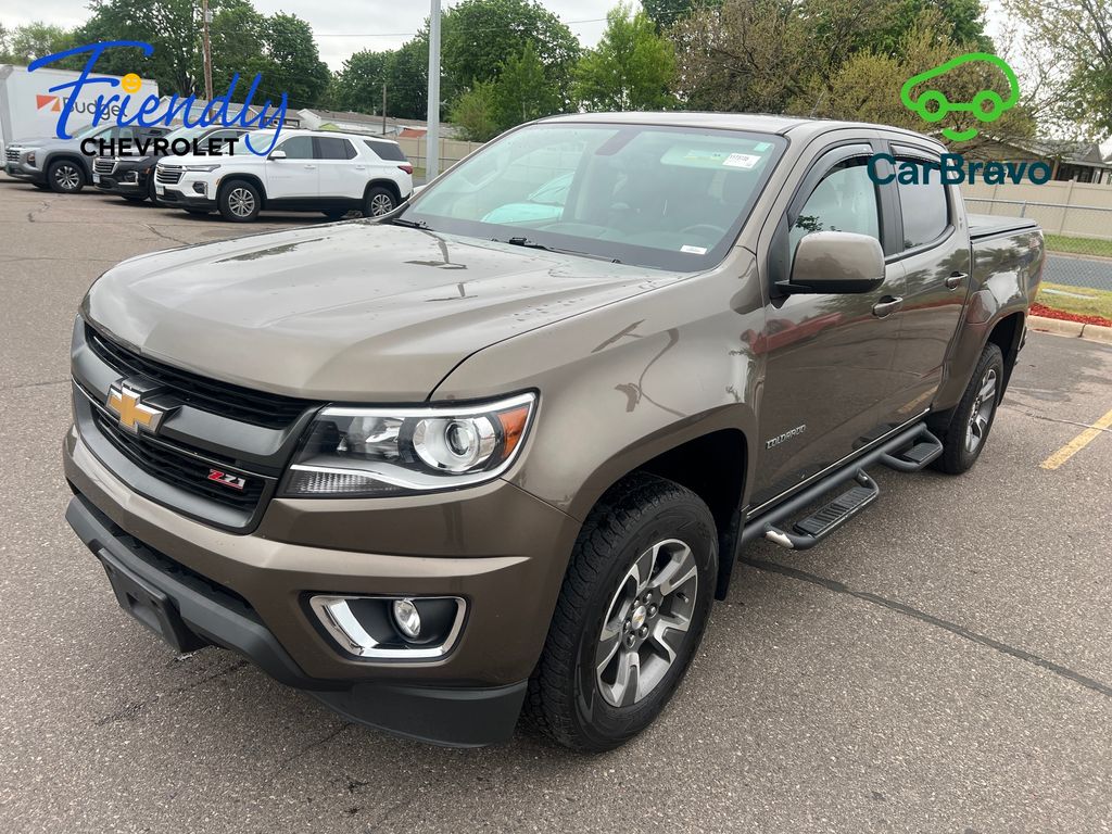 Brownstone Metallic 2015 Chevrolet Colorado Z71 Crew Cab 4WD Pickup Truck Four-Wheel Drive 6-Speed Automatic