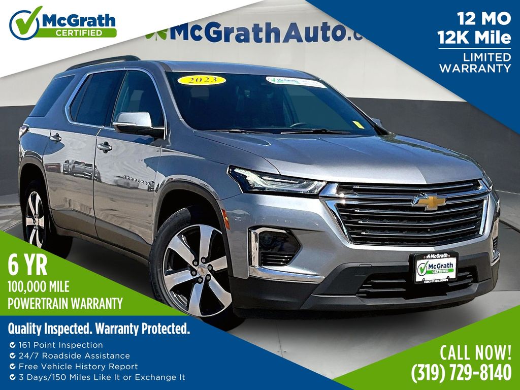 Sterling Gray Metallic 2023 Chevrolet Traverse LT Leather AWD SUV / Crossover Four-Wheel Drive 9-Speed Automatic