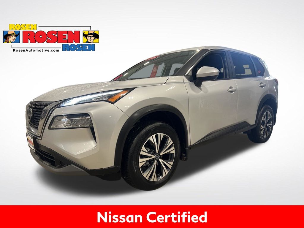 Brilliant Silver Metallic 2023 Nissan Rogue SV AWD SUV / Crossover All-Wheel Drive Continuously Variable Transmission