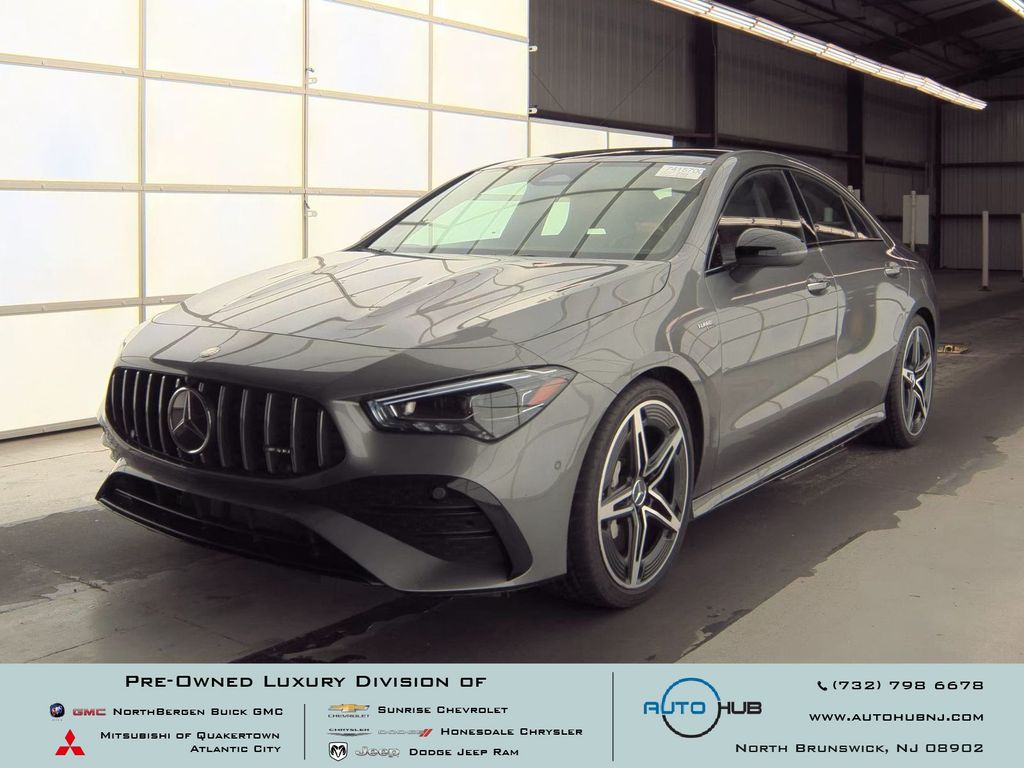 Mountain Gray Metallic 2026 Mercedes-Benz CLA AMG CLA 35 4MATIC Coupe All-Wheel Drive 8-Speed Automatic