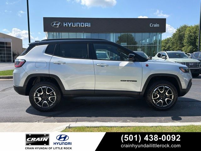 Silver 2025 Jeep Compass SUV / Crossover Four-Wheel Drive 8-Speed Automatic