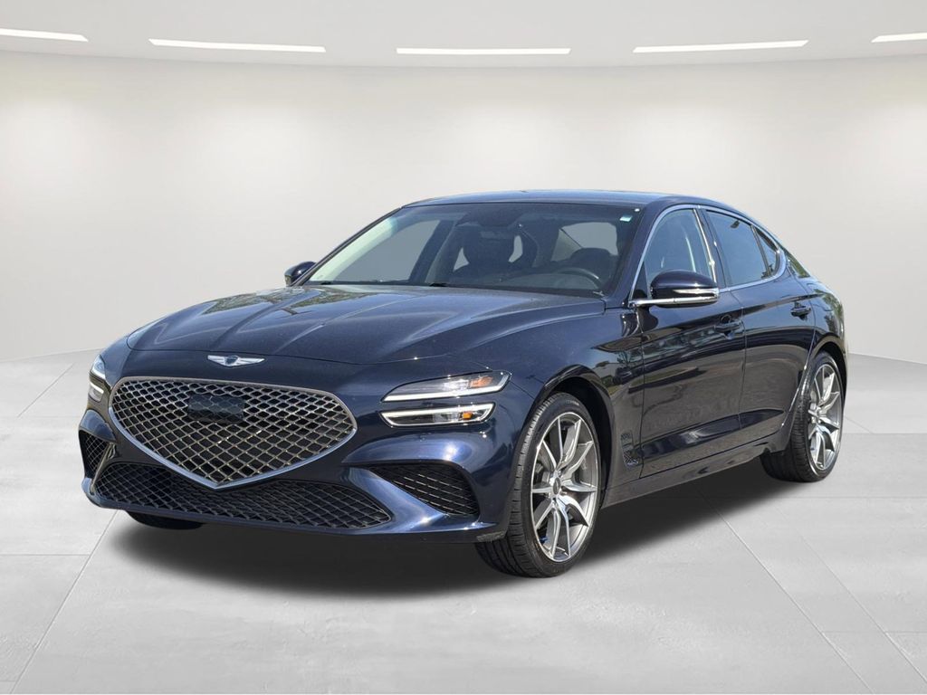 Capri Blue 2023 Genesis G70 2.0T RWD Sedan Rear-Wheel Drive 8-Speed Automatic