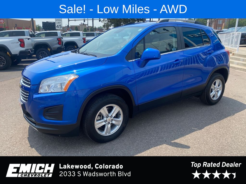 Brilliant Blue Metallic 2016 Chevrolet Trax SUV / Crossover All-Wheel Drive 6-Speed Automatic