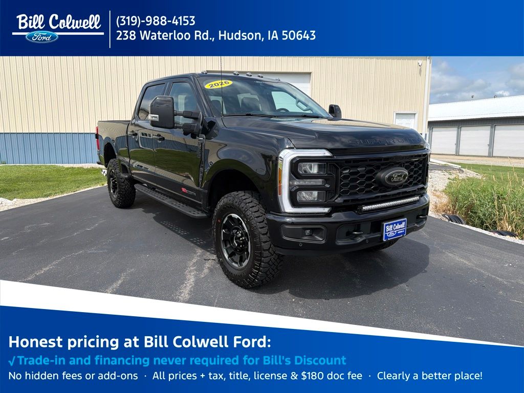 Agate Black Metallic 2026 Ford F-350 Super Duty Pickup Truck Four-Wheel Drive Automatic