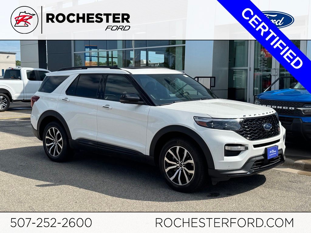 White Metallic 2020 Ford Explorer SUV / Crossover All-Wheel Drive Automatic