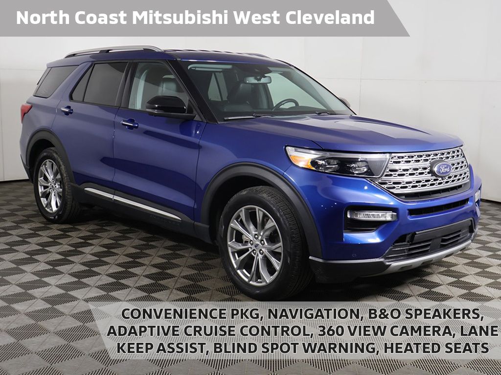 Atlas Blue Metallic 2022 Ford Explorer Limited RWD SUV / Crossover Rear-Wheel Drive Automatic