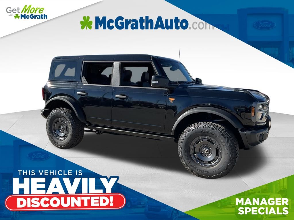 Shadow Black 2025 Ford Bronco Badlands 4-Door 4WD SUV / Crossover Four-Wheel Drive Automatic