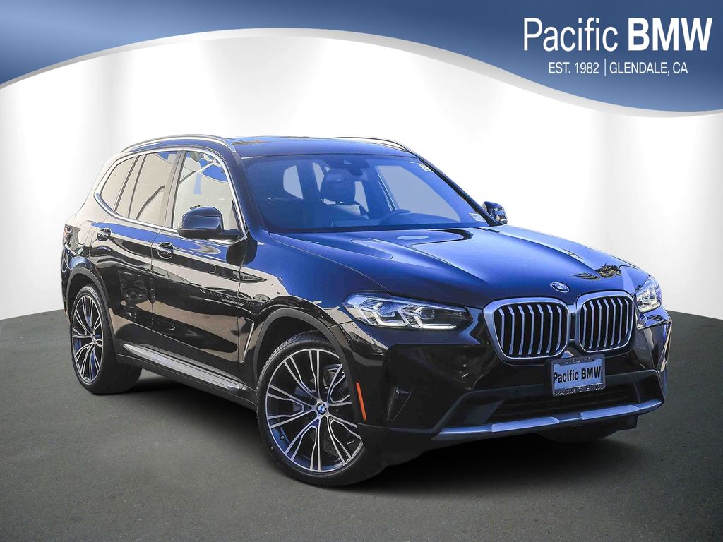 Black Sapphire Metallic 2022 BMW X3 sDrive30i RWD SUV / Crossover Rear-Wheel Drive 8-Speed Automatic