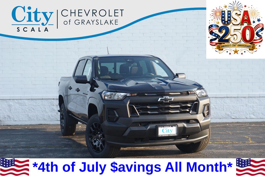 Black 2026 Chevrolet Colorado Pickup Truck Four-Wheel Drive 8-Speed Automatic